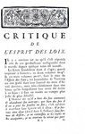Montesquieu - Defense de l'Esprit des loix & La Roche - Critique - Geneve 1750 (raro - firma Necker)