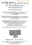 Il diritto notarile nel Cinquecento: Giovanni Battista Cavallini - Formularium - Milano 1682