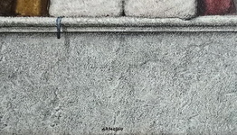 Il 'pittore senza errori': Armodio - Bianco e nero, 1994 (tempera su tavola - con due pubblicazioni)