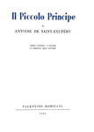 Antoine de Saint-Exupéry - Il piccolo principe - Bompiani 1949 (prima edizione italiana - 10 tavole)