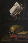Maurice-Henri Gaudefroy - Vanitas. Memento mori - circa 1930 (olio su tavola)