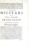 L'organizzazione degli eserciti nel Seicento: Brancaccio - I carichi militari 1610 (prima edizione)