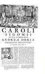 L'opera del grande storiografo modenese Carlo Sigonio: Opera omnia - Milano 1732-37 (sette volumi) L'opera del grande storiografo modenese Carlo Sigonio: Opera omnia - Milano 1732-37 (sette volumi)