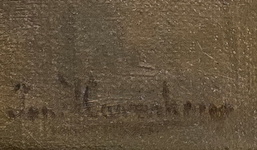 Jan Haverkamp - Monaco in biblioteca - fine del XIX secolo (1890 circa) - olio su prima tela