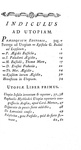 Due capolavori rinascimentali : Erasmus - Stultitiae laudatio & Thomas More - Utopia - Paris 1777