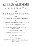 Torquato Tasso - La Gerusalemme liberata con le figure di Bernardo Castelli - 1724 (con 21 tavole) Torquato Tasso - La Gerusalemme liberata con le figure di Bernardo Castelli - 1724 (con 21 tavole)