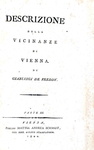 Freddy Battilori - Descrizione della citt di Vienna - 1800 (rara prima edizione)