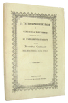 Jeremy Bentham - La tattica parlamentare. Traduzione dedicata ai parlamenti italiani - 1848 (raro)