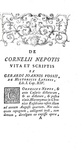 Cornelio Nepote - De vita excellentium imperatorum - Paris, Barbou 1754 (bella legatura - figurato)