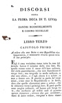 Niccol Machiavelli - Discorsi sopra la prima deca di Tito Livio - Milano, Nicol Bettoni 1821