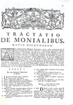 Conventi e monache di clausura: Franciscus Pellizzarius - Tractatio de monialibus - Roma 1761
