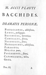 Una bellissima edizione delle Commedie di Plauto: Comoediae quae supersunt - 1759 (con 6 incisioni)