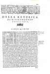 Bartolomeo Cavalcanti - La retorica, divisa in sette libri - Pesaro 1559 (rara terza edizione)