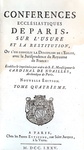 L'usura nel Settecento: Le Semelier - Conferences ecclesiastiques de Paris sur l'usure - Paris 1775