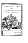 Giovanni Gherardo De Rossi - Commedie - Bassano 1790/92 (rara prima edizione - bella legatura coeva)