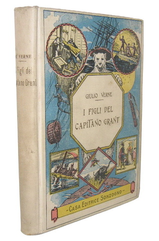 Verne - I figli del capitano Grant. Viaggio intorno al mondo - Milano 1930 (decine di illustrazioni)