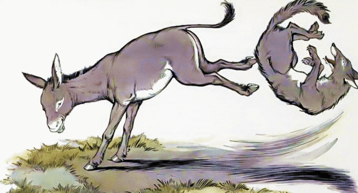 Esopo - L'asino e il lupo