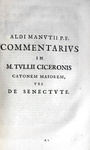 Cicero - De officiis libri tres, Cato Maior, Laelius, Paradoxa, Somnium Scipionis - 1688