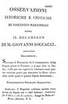 Giovanni Boccaccio - Il Decameron - Venezia, Vitarelli 1813 (con 4 belle tavole - ottima legatura)