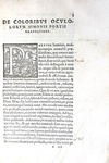 Simone Porzio - De coloribus libellus et De coloribus oculorum - 1548/50 (rarissime prime edizioni)