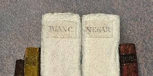 Il 'pittore senza errori': Armodio - Bianco e nero, 1994 (tempera su tavola - con due pubblicazioni)