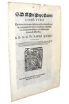 Bolla di Pio V che disciplina il voto di obbedienza negli ordini secolari - Roma, Blado 1567