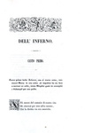 Lo Inferno della Commedia di Dante col commento di Guiniforto delli Bargigi - 1838 (12 belle tavole)