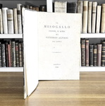 Vittorio Alfieri -  Il Misogallo. Prose e rime - Londra (ma Pisa) - 1799 (rara prima edizione)