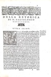 Bartolomeo Cavalcanti - La retorica, divisa in sette libri - Pesaro 1559 (rara terza edizione)