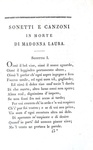 Le Rime di Petrarca con l'interpretazione di Giacomo Leopardi - Milano 1826 (rara prima edizione)