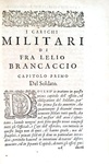 L'organizzazione degli eserciti nel Seicento: Brancaccio - I carichi militari 1610 (prima edizione)