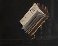 Maurice-Henri Gaudefroy - Vanitas (Memento mori) - circa 1930 (olio su tavola)