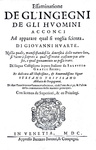 Pedagogia e psicologia nel Cinquecento: Juan Huarte - Essaminatione de l'ingegni de gli huomini 1600