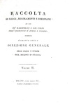 Raccolta di leggi per strade e acque nell'Italia napoleonica - Milano 1806 (prima edizione)