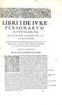 Choppin - De domanio Franciae - De civilibus Parisiorum moribus - De privilegiis rusticorum - 1621