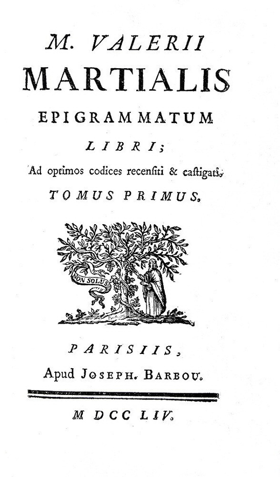 Gli Epigrammi di Marziale: Epigrammatum libri ad optimos codices recensiti - 1754 (bella legatura) Gli Epigrammi di Marziale: Epigrammatum libri ad optimos codices recensiti - 1754 (bella legatura)