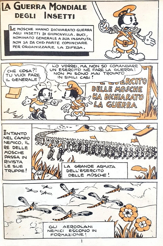 Walt Disney - La guerra mondiale degli insetti - Milano, Mondadori - 1936 (rara seconda emissione) Walt Disney - La guerra mondiale degli insetti - Milano, Mondadori - 1936 (rara seconda emissione)