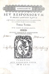 Marco Antonio Natta - Consiliorum sive responsorum - Venetiis 1569/70