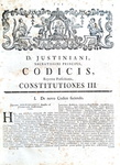 Il Corpus juris civilis di Giustiniano curato da Christoph H. Freiesleben (il Ferromontano) - 1775