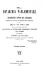 Pietro Castiglioni - Della monarchia parlamentare e dei diritti e doveri del cittadino - Milano 1859