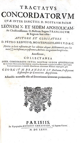 Pierre Rebuffi - Praxis beneficiorum - Parisiis 1664 (4 opere in un volume in folio)
