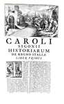 L'opera del grande storiografo modenese Carlo Sigonio: Opera omnia - Milano 1732-37 (sette volumi) L'opera del grande storiografo modenese Carlo Sigonio: Opera omnia - Milano 1732-37 (sette volumi)