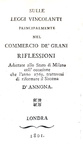 L'Illuminismo a Milano: Pietro Verri - Opere filosofiche ed economiche - Londra 1801