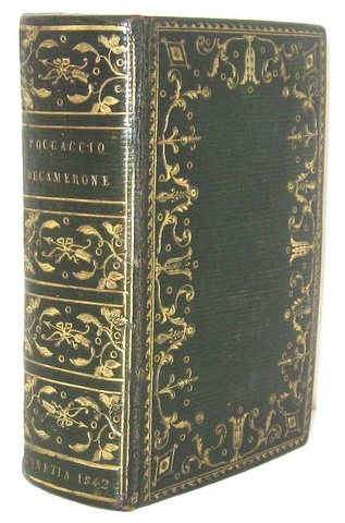 La pi bella edizione in formato piccolo del Decamerone - Venezia, Giolito 1542 (magnifica legatura)