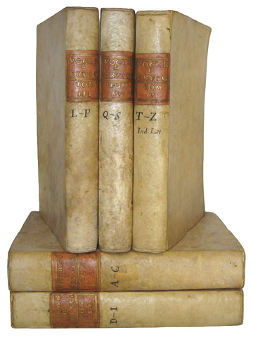 Vocabolario degli Accademici della Crusca - Venezia, presso Francesco Pitteri 1763 (legatura coeva)