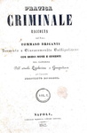 Tommaso Briganti - Pratica criminale con brevi note e comenti - Napoli 1842