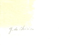 Giorgio de Chirico - La musa della storia - 1972 (litografia acquerellata a mano - pubblicato)