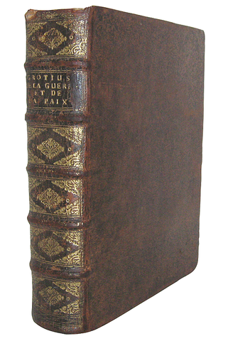 Diritto di guerra: Hugo Grotius & Jean Barbeyrac - Le droit de la guerre et de la paix - 1724