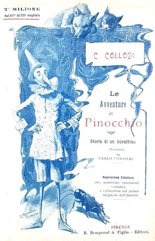 Collodi - Le avventure di Pinocchio. Storia di un burattino illustrata da Carlo Chiostri - 1924