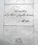 Zannoni - Lettera autografa a Leopoldo Ricasoli